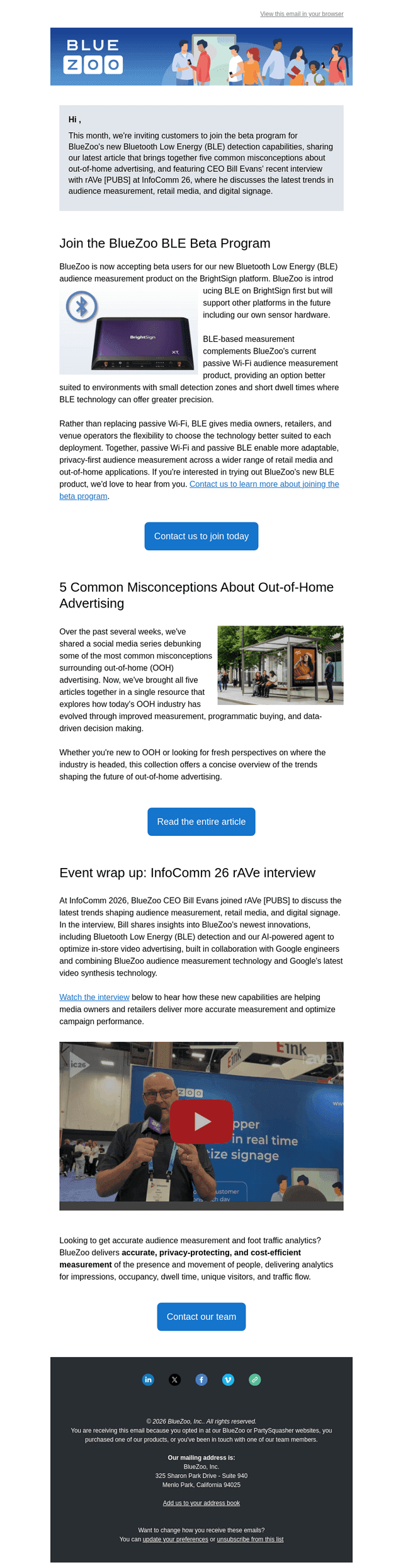 Join the BLE Beta + New OOH Resource & rAVe Interview