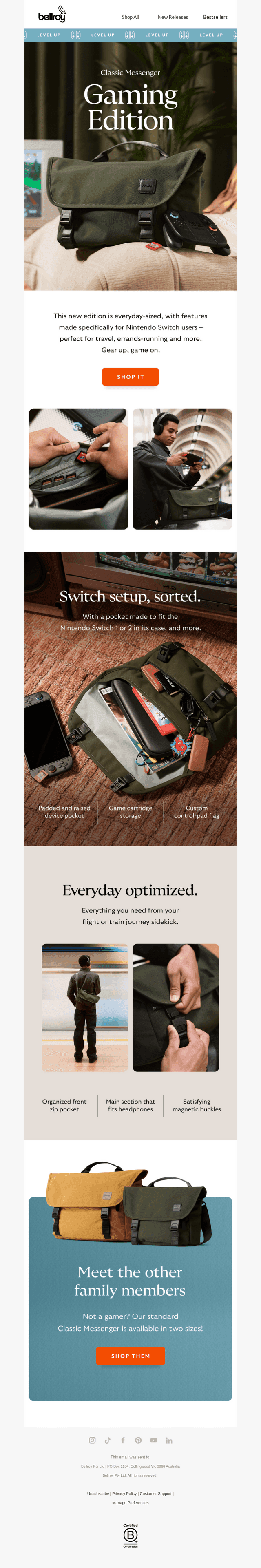 Bellroy email from Tue, Aug 4, 2026
