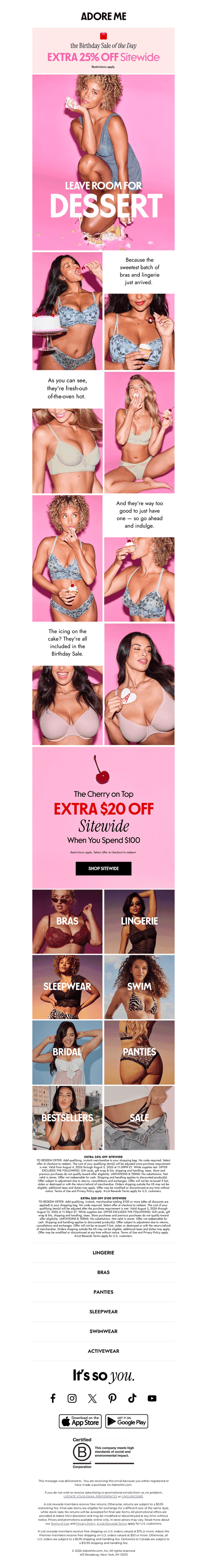 The Cherry on Top: EXTRA 25% Off Almost Everything 🍒