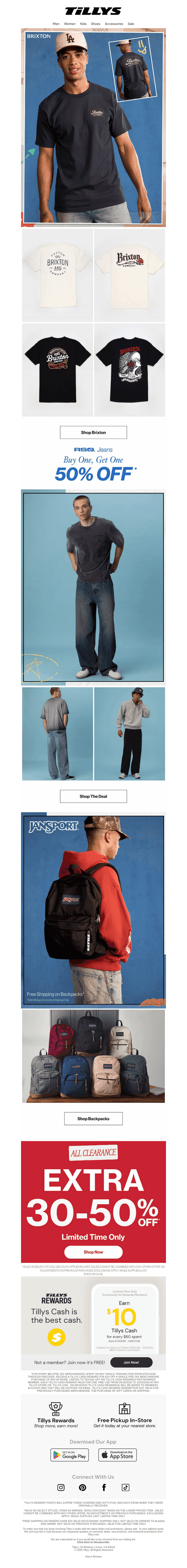 New Brixton + Extra 30-50% Off Clearance