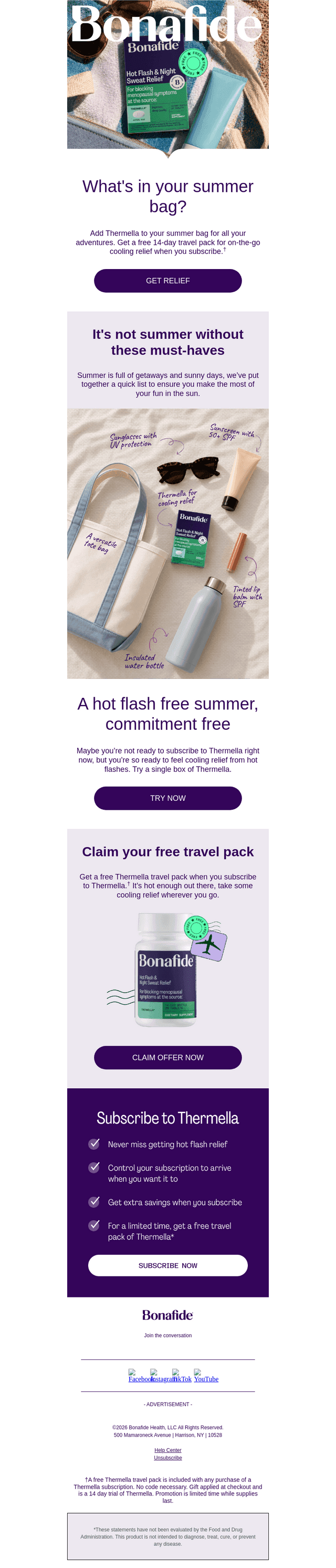 Your hot flash-free summer starts here ☀️