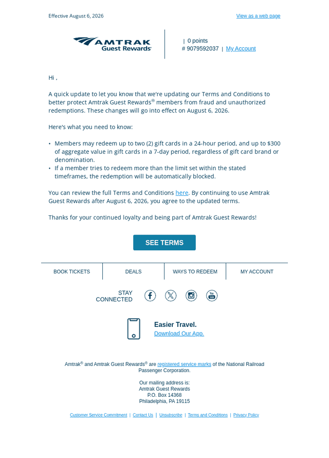 Updates to our Terms & Conditions