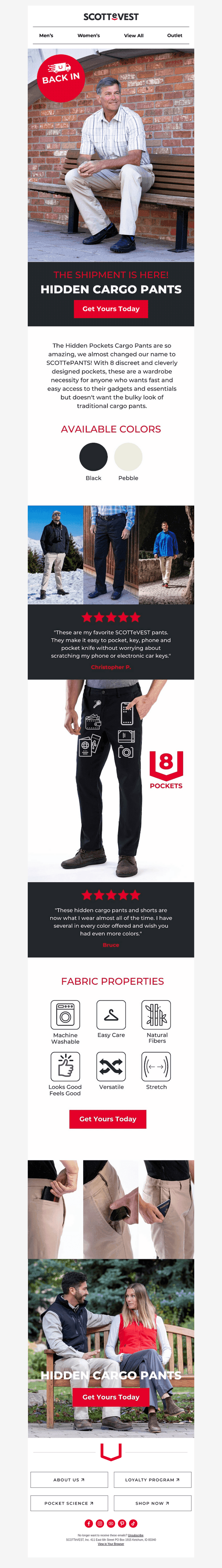 Scottevest email from Wed, Aug 5, 2026