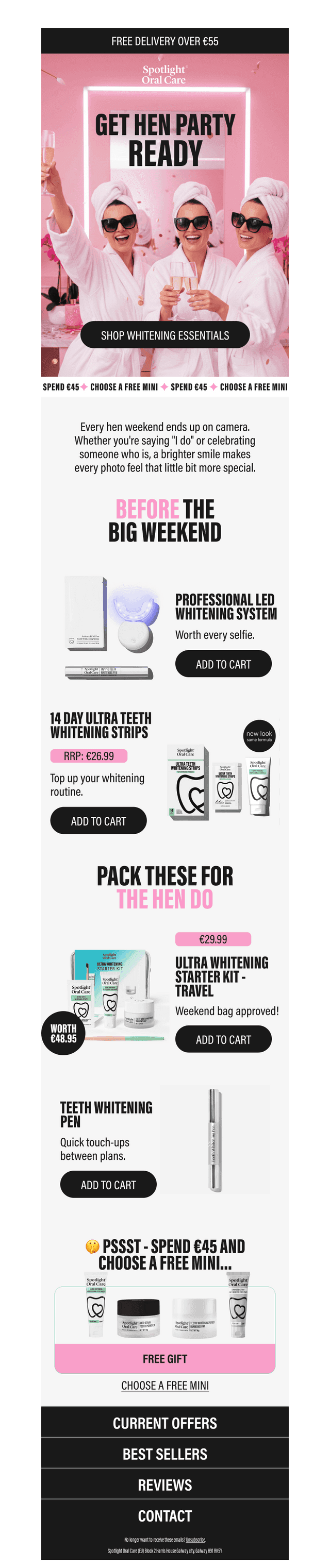 Your hen do packing list ✔️🦷