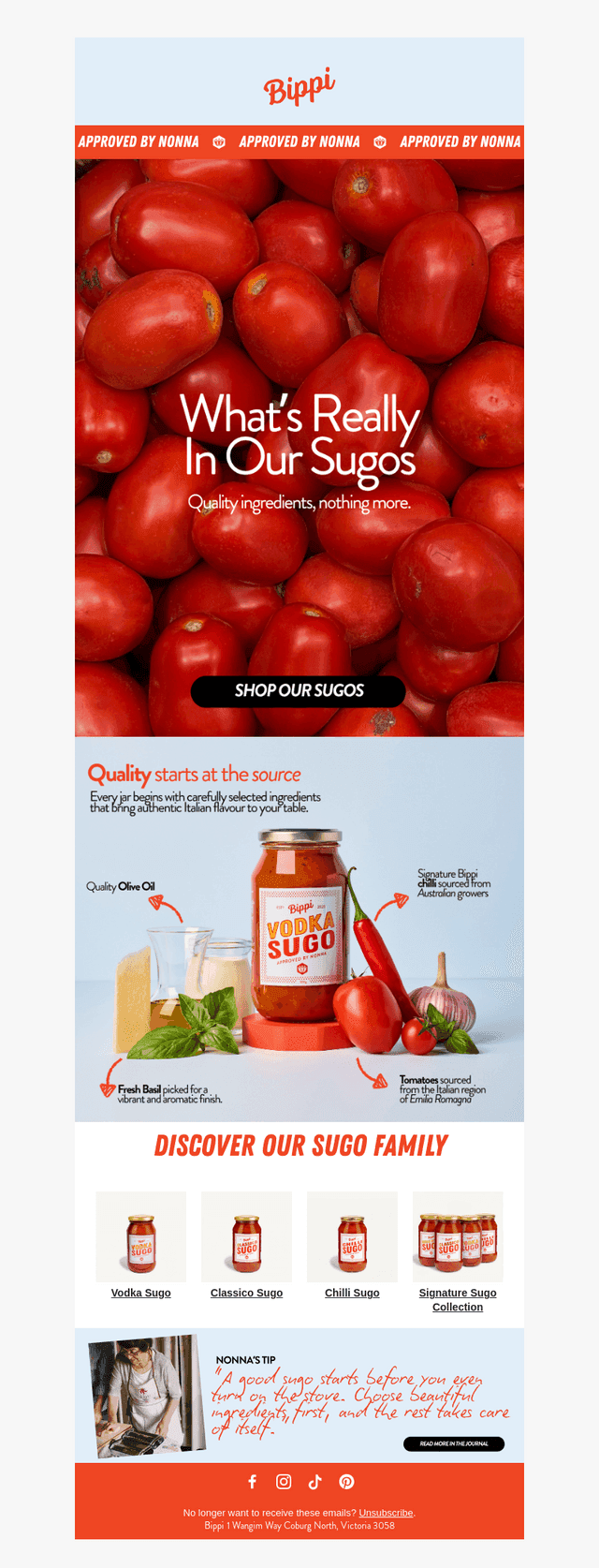 What's In Our Sugo? 🍅