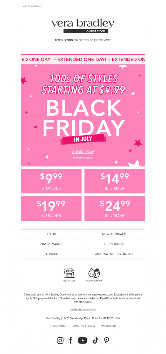 SURPRISE EXTENSION! Black Friday in July 🎉