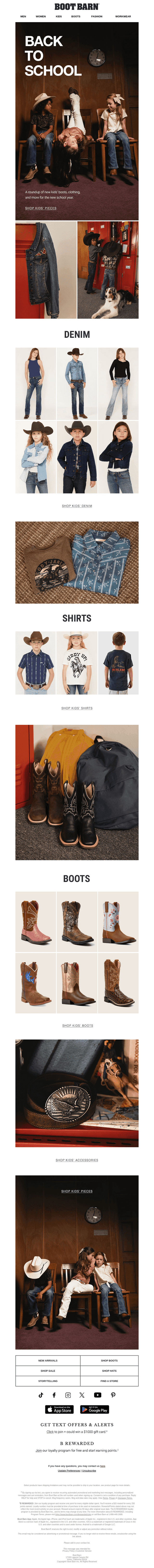 Boot Barn email from Wed, Aug 5, 2026