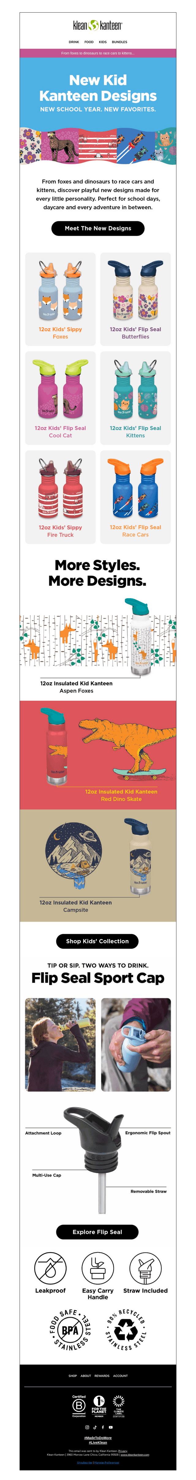 Klean Kanteen email from Wed, Aug 5, 2026