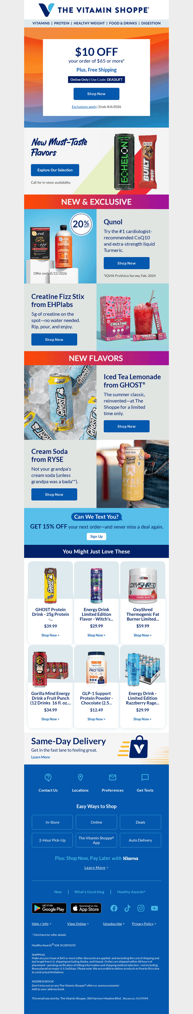 Deadlift this coupon.