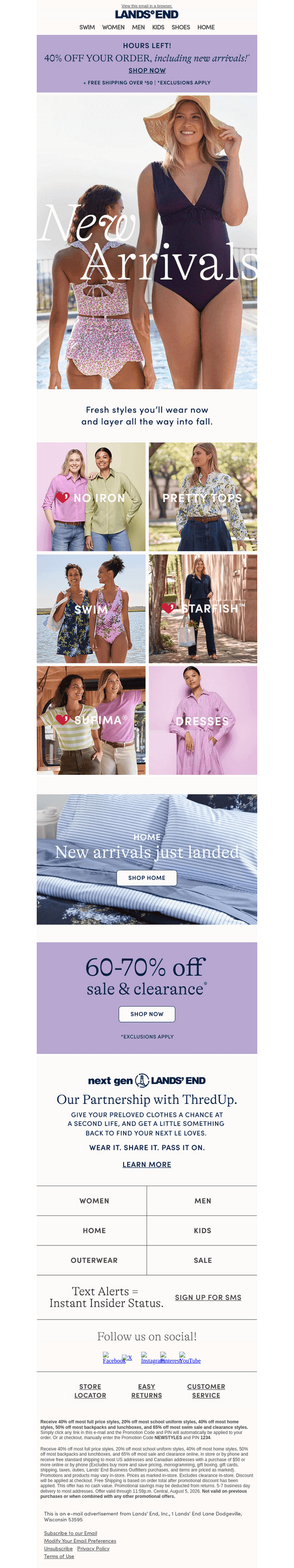 ENDS SOON: 40% off (including NEW ARRIVALS!)