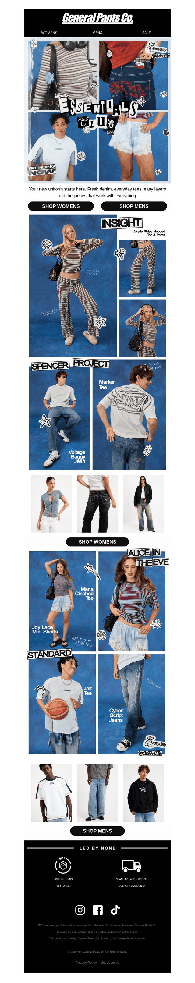 General Pants Co. email from Thu, Aug 6, 2026
