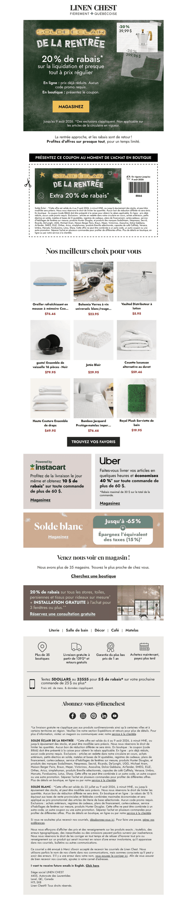 🎒Solde éclair de la rentrée