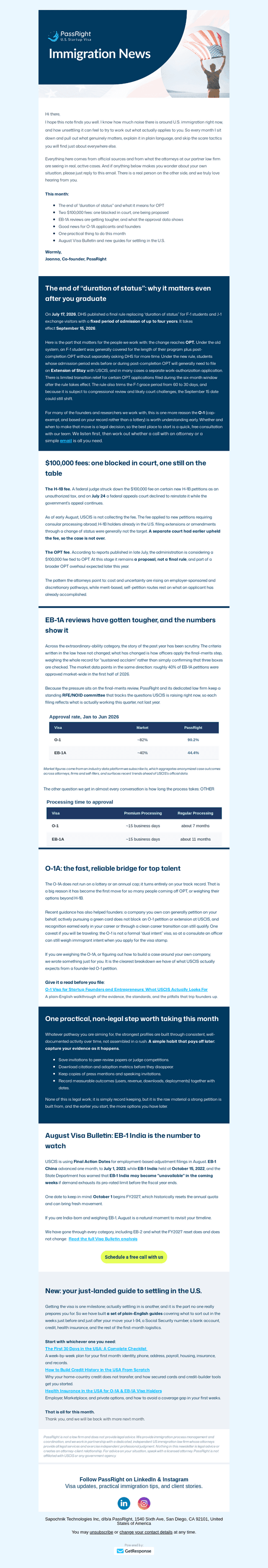 PassRight email from Thu, Aug 6, 2026