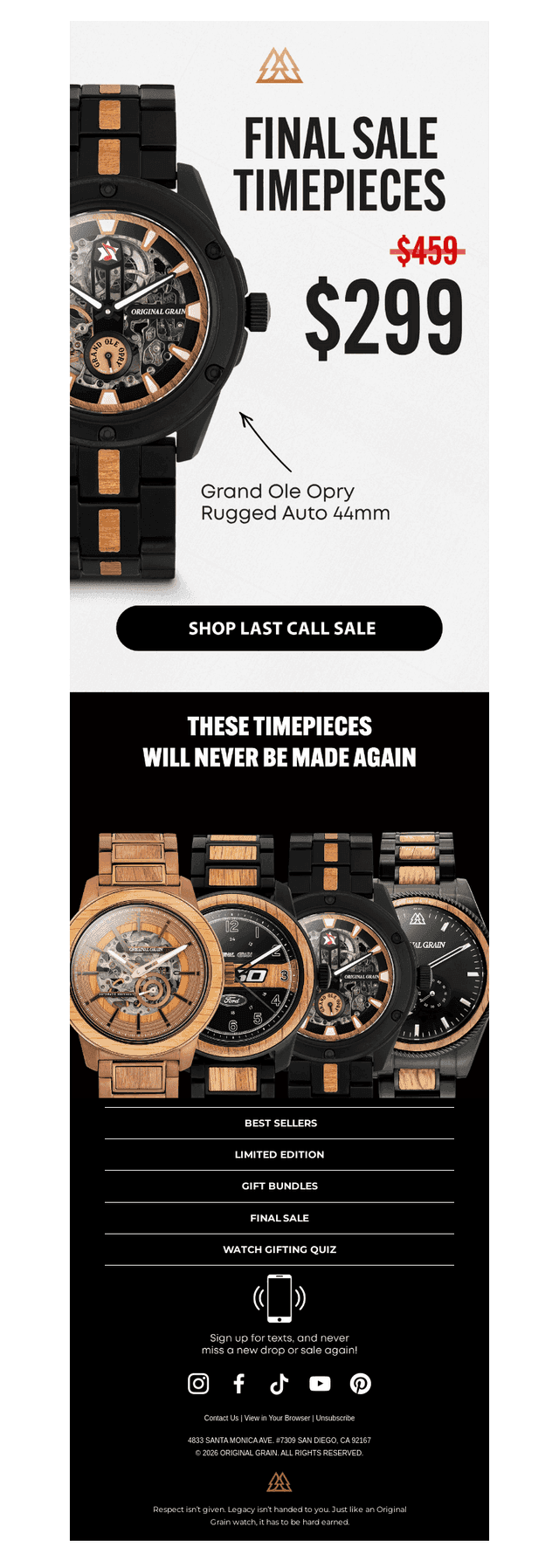 These timepieces are on last call
