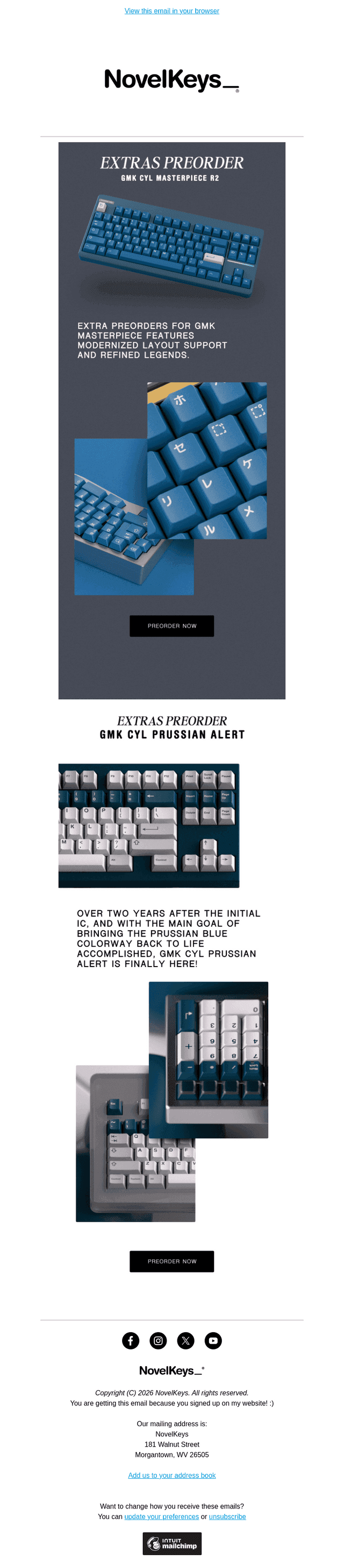 NovelKeys email from Thu, Aug 6, 2026