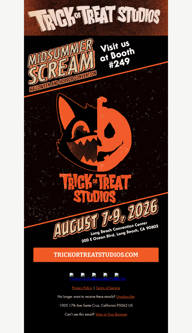 Come see us at Midsummer Scream 8/7-8/9!