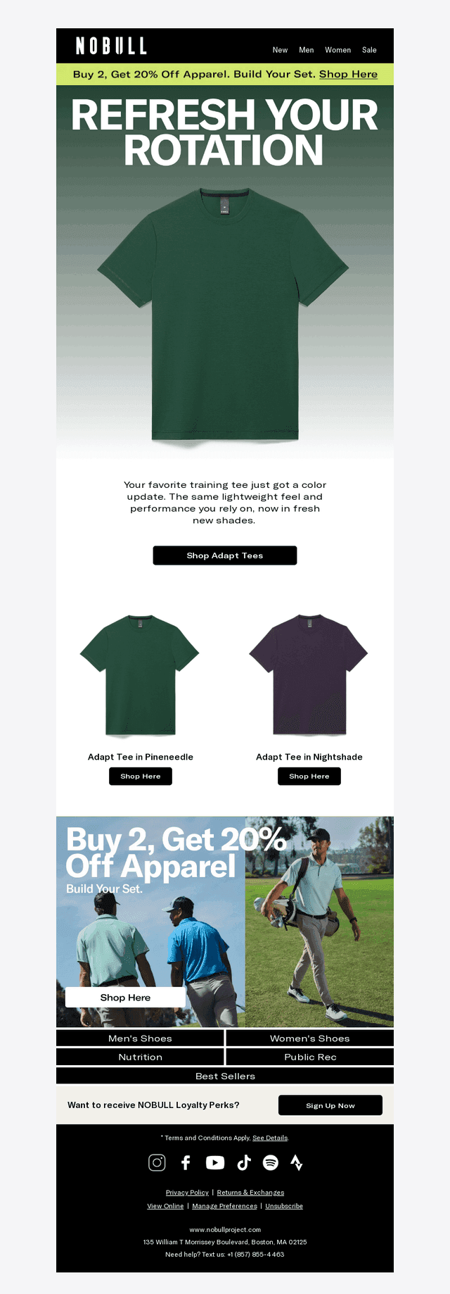 Fresh Adapt Tee Colors Are Here