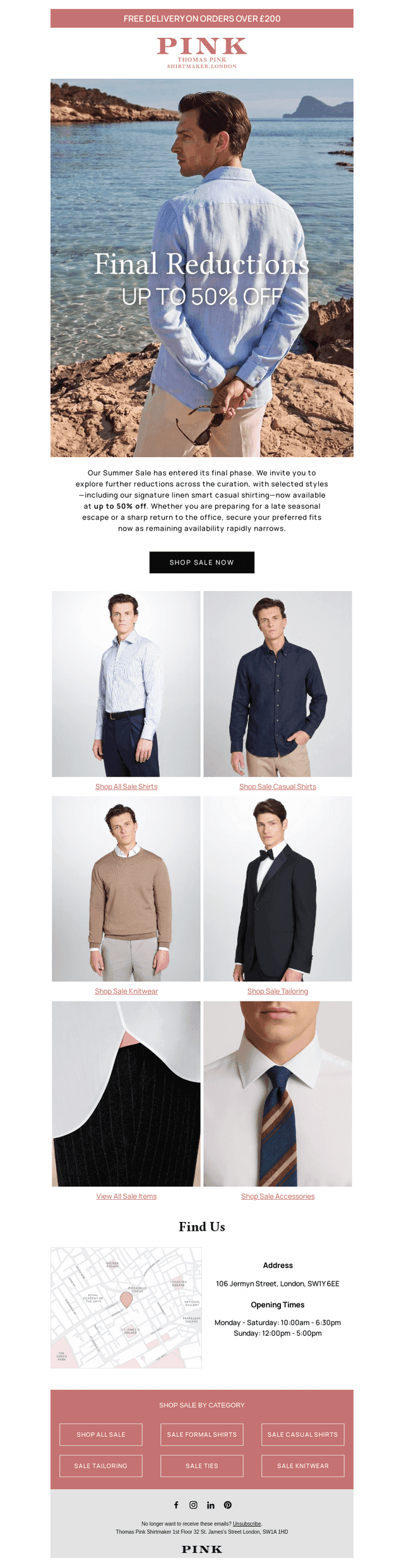 Final Reductions: Up to 50% Off