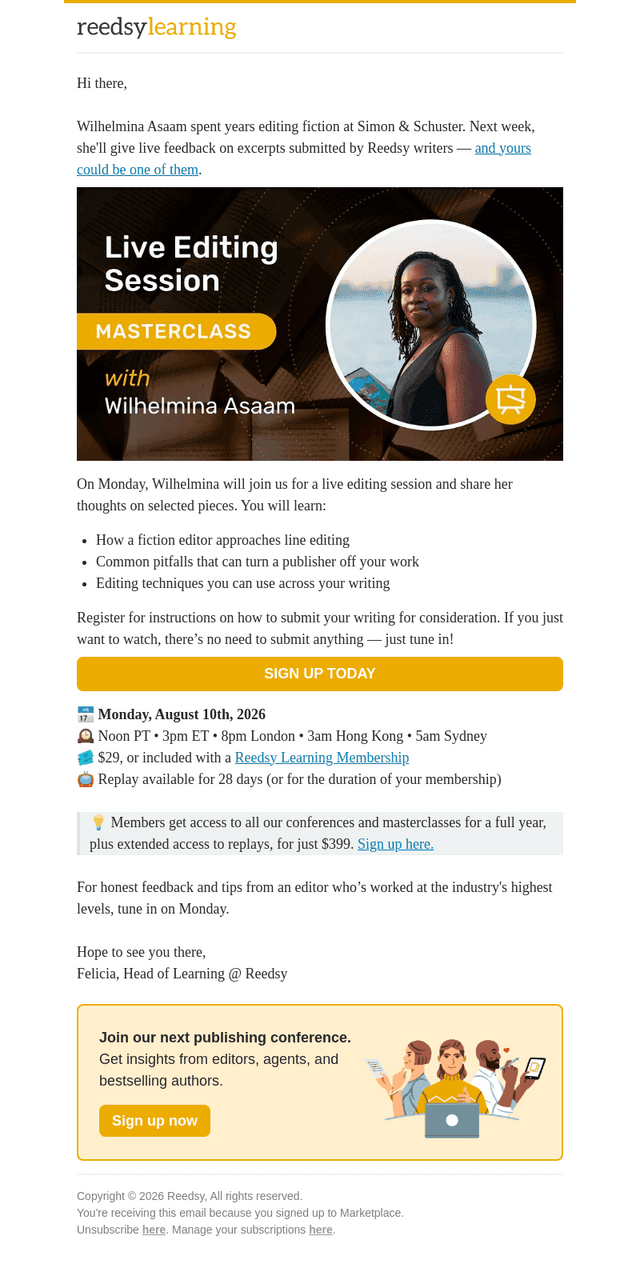 Tokened email from Thu, Aug 6, 2026
