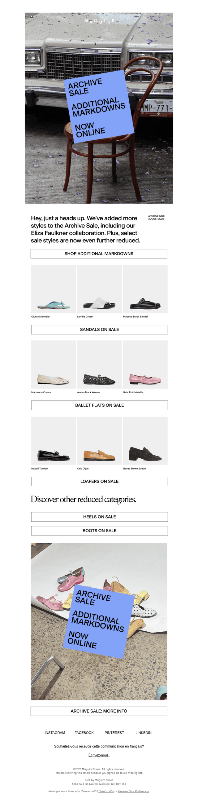 ADDITIONAL MARKDOWNS