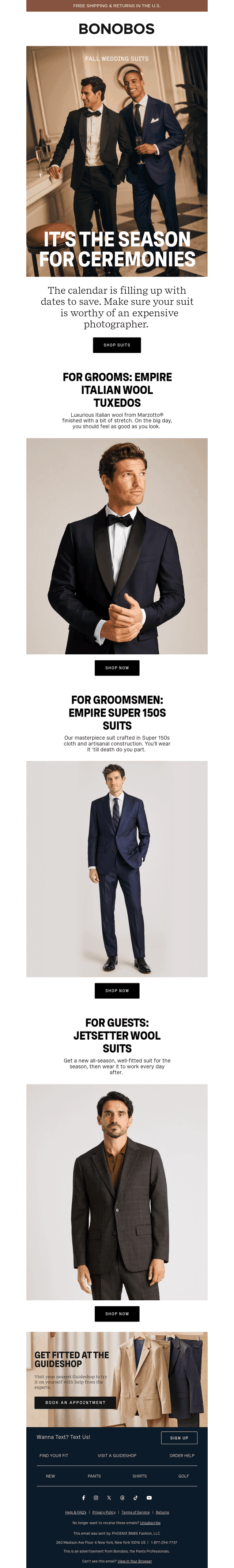 Bonobos email from Thu, Aug 6, 2026