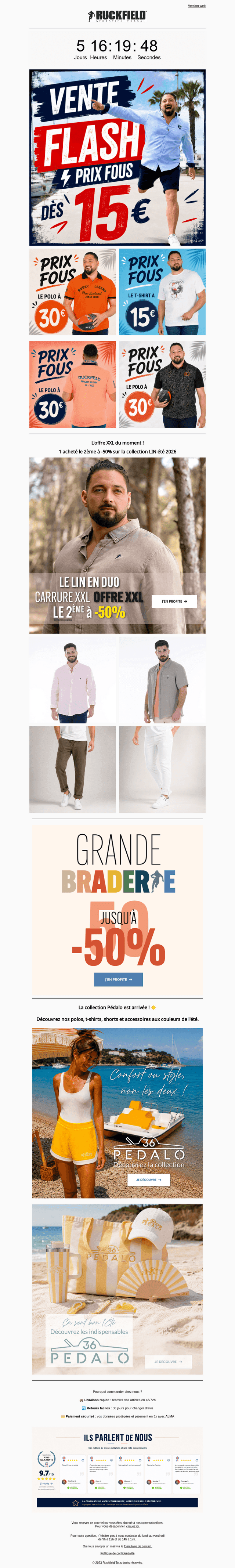 PLUS QUE 6 JOURS : Vente flash ! Dès 15€* 💥
