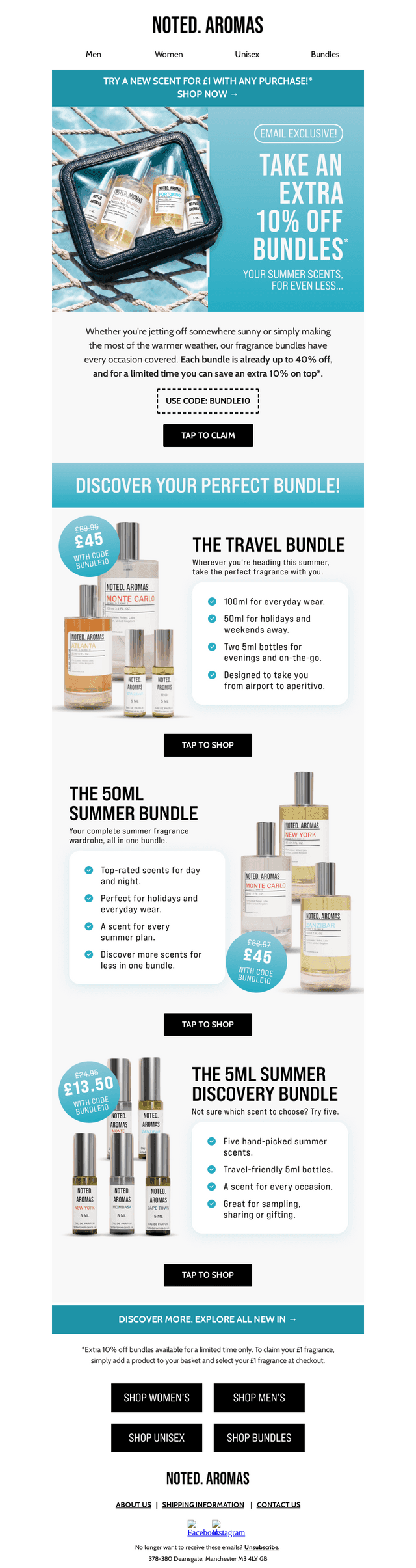 Extra 10% off BUNDLES ☀️