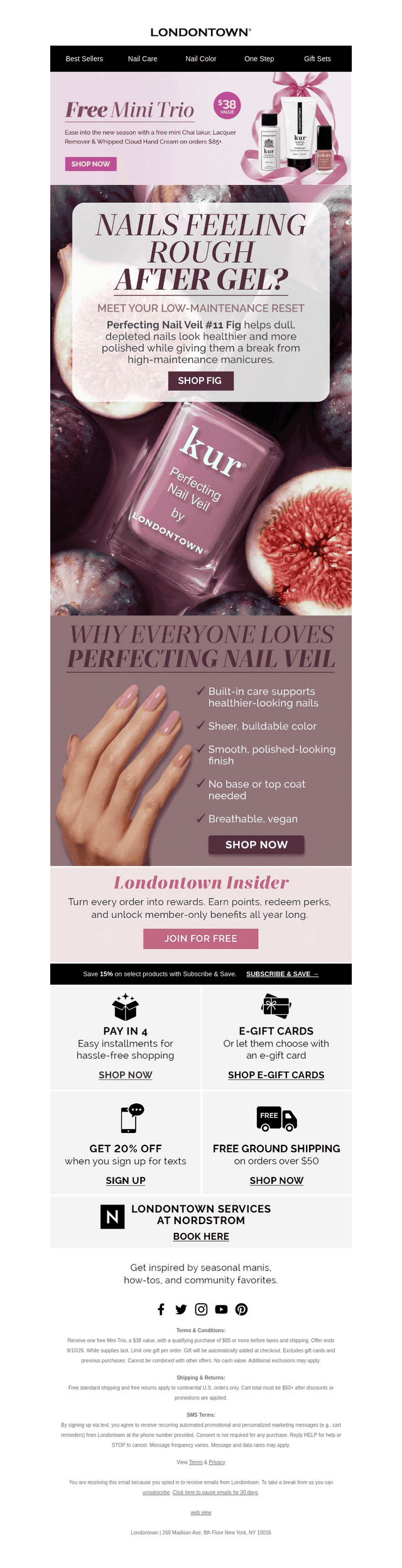 Londontown USA email from Fri, Aug 7, 2026