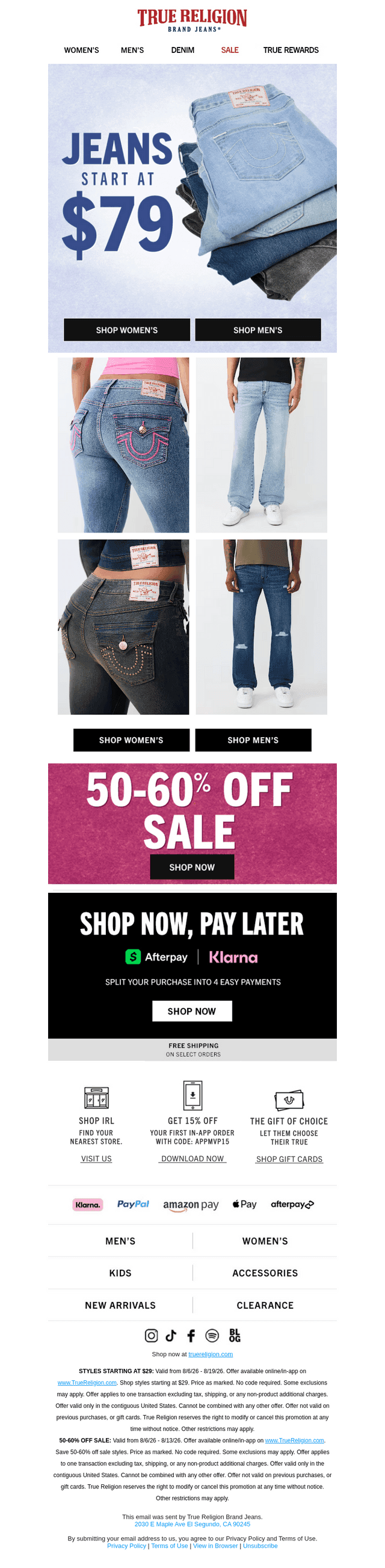 Upgrade your denim drawer for less