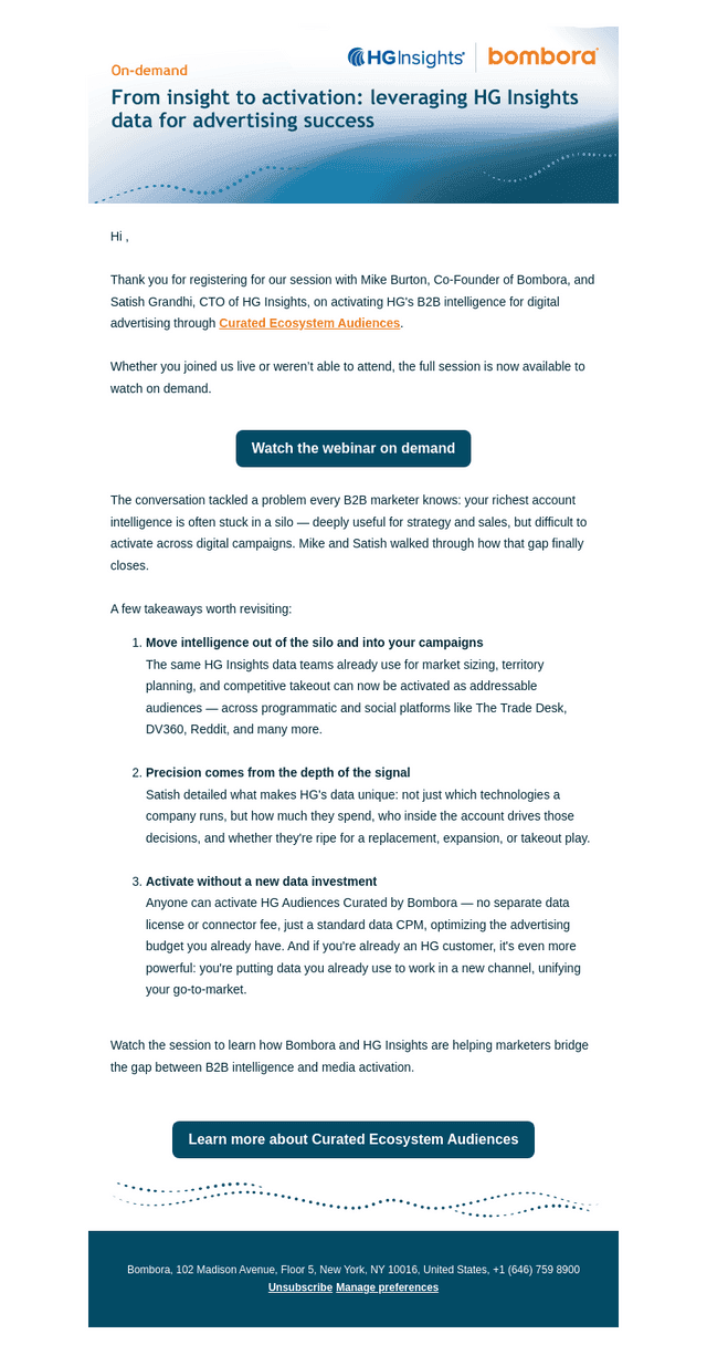 Watch On Demand: 3 Takeaways on Activating B2B Intelligence