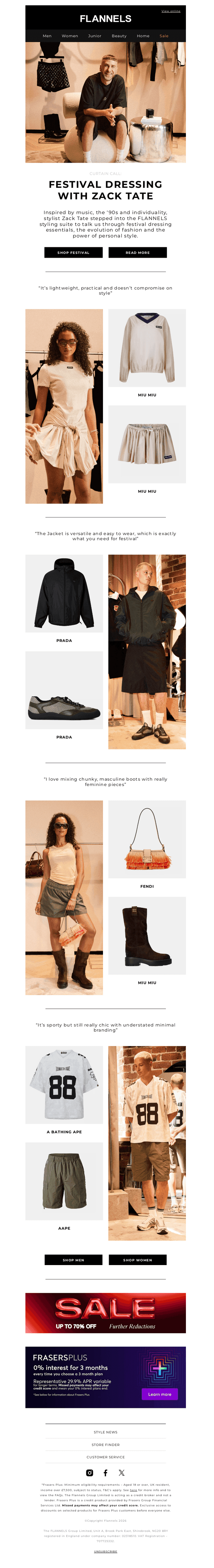 Festival dressing with Zack Tate