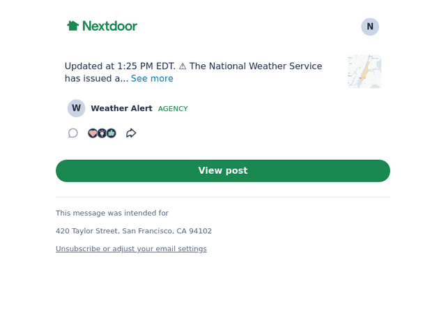 Next email from Fri, Aug 7, 2026