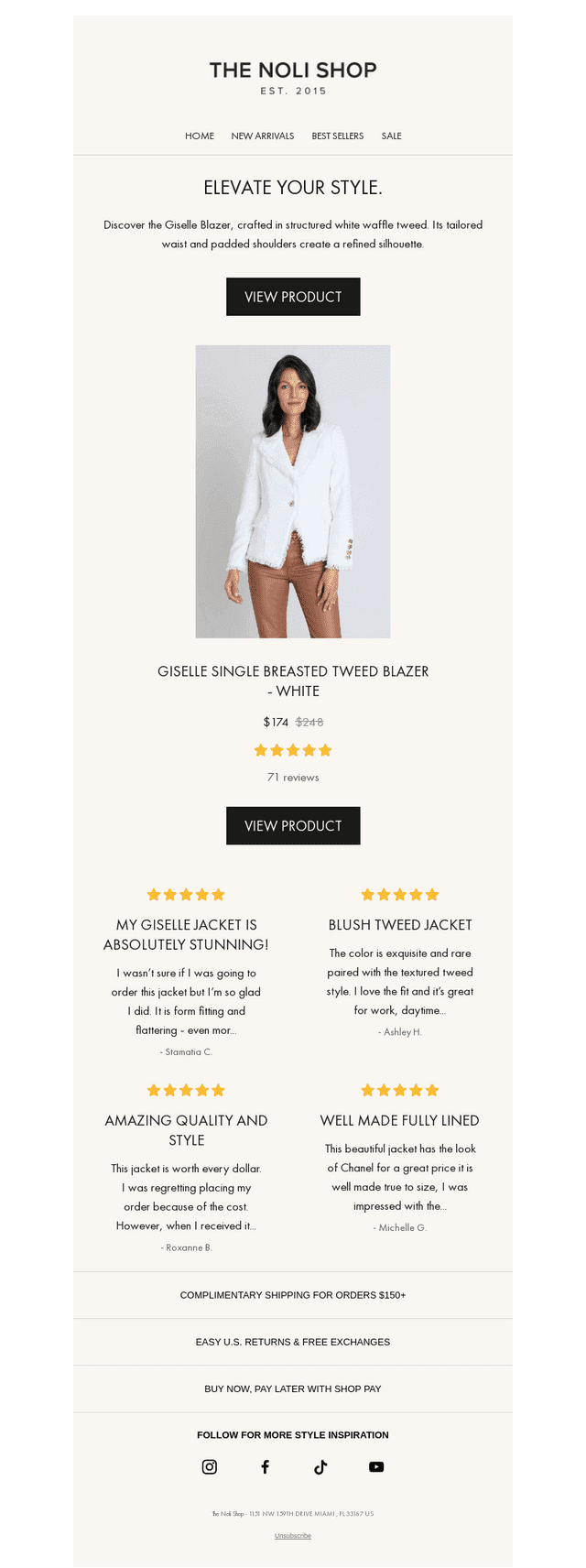 Over $70 Off Giselle Blazer