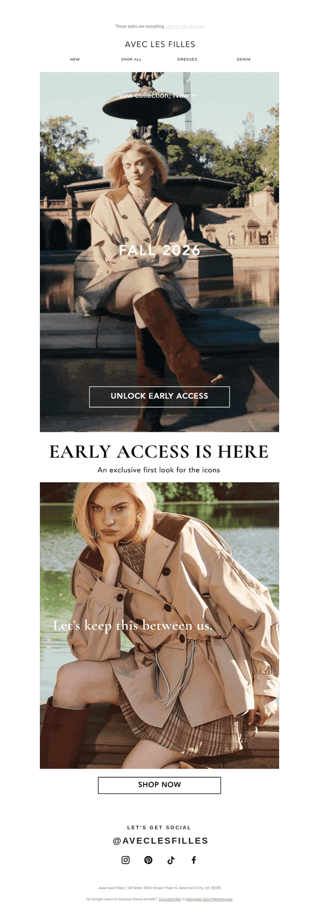LAST CHANCE FOR EARLY ACCESS