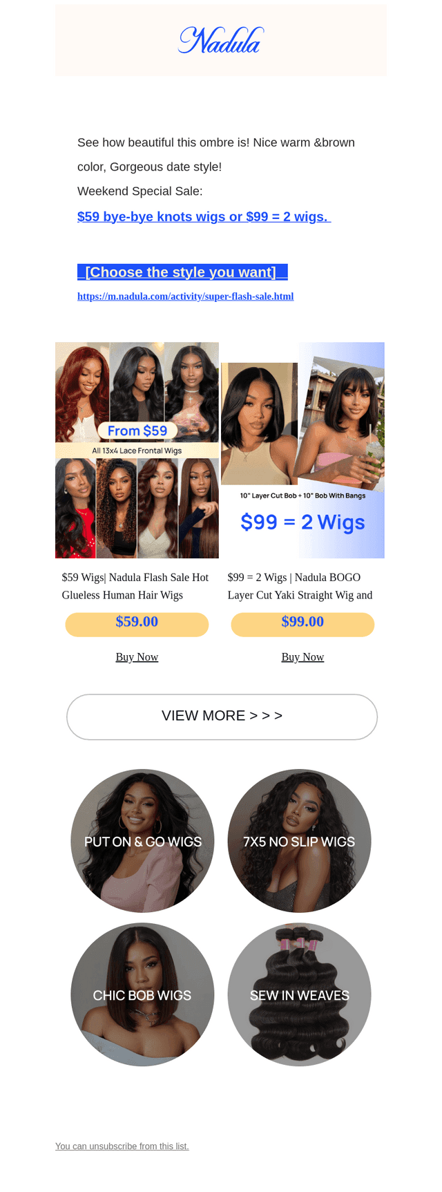 Nadula Hair email from Sat, Aug 8, 2026