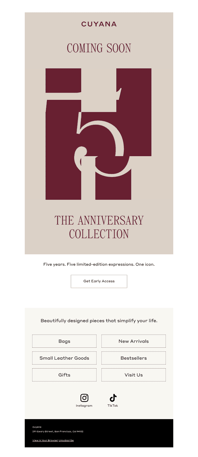 Coming Soon: The Anniversary Collection