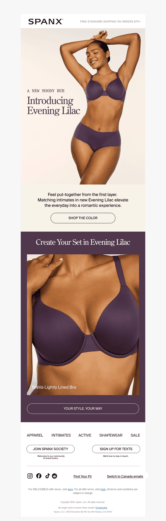 Intimates in NEW Evening Lilac