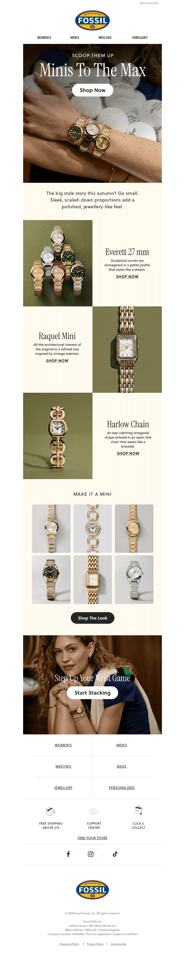 Mini watches are the moment