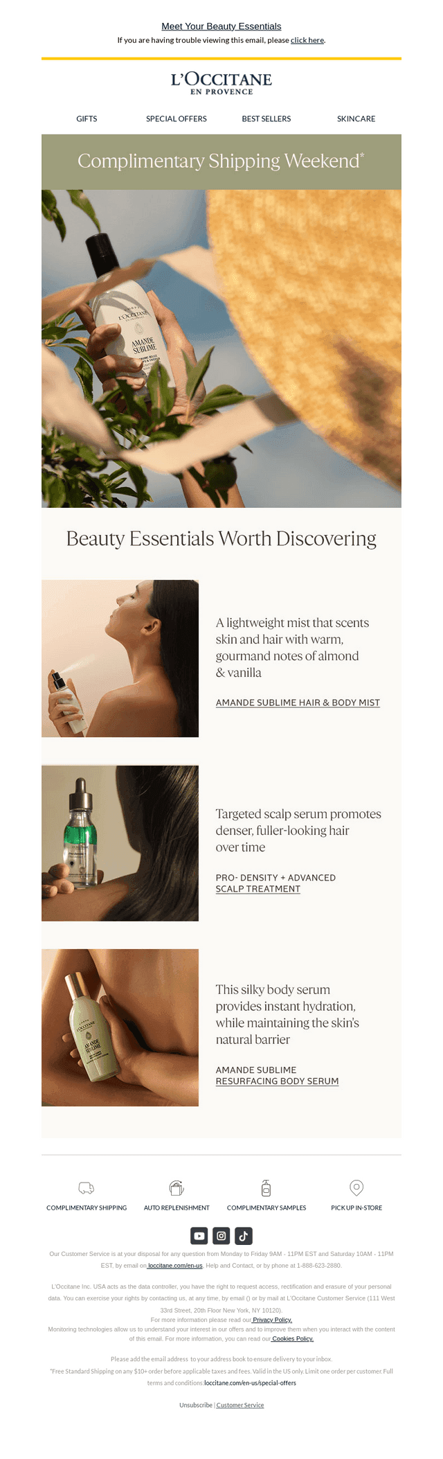 L'Occitane en Provence email from Sun, Aug 9, 2026