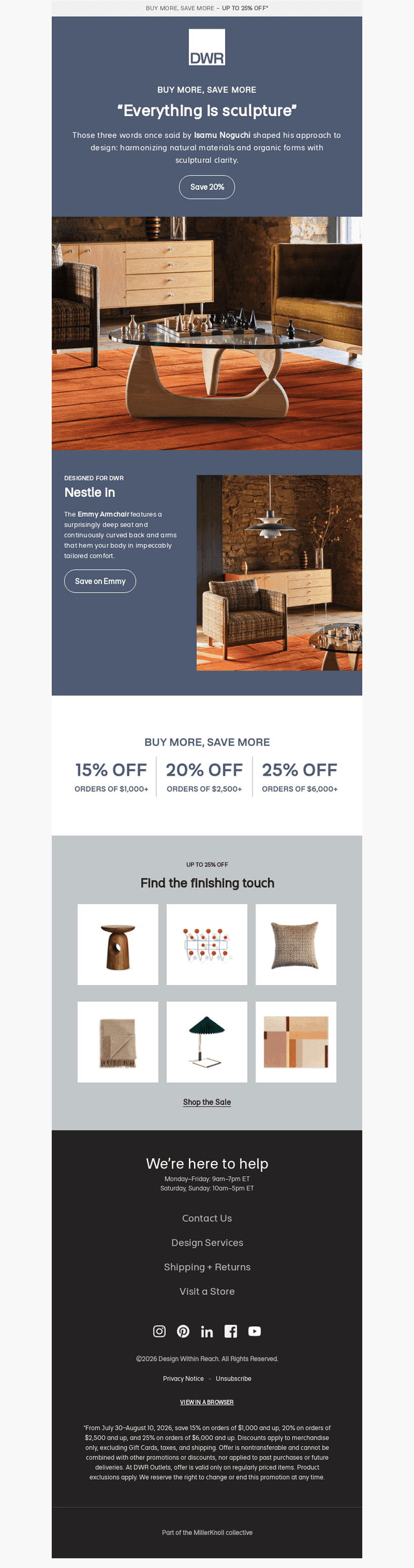 Up to 25% off ends tomorrow