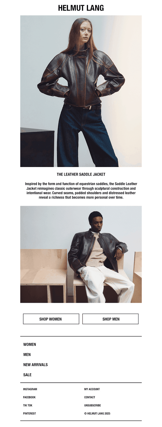 HELMUT LANG email from Sun, Aug 9, 2026