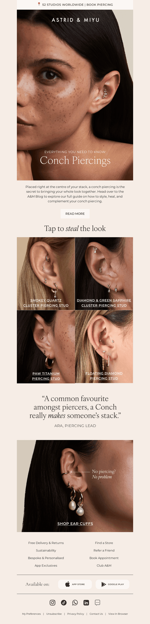 This week’s piercing spotlight: The Conch 👂