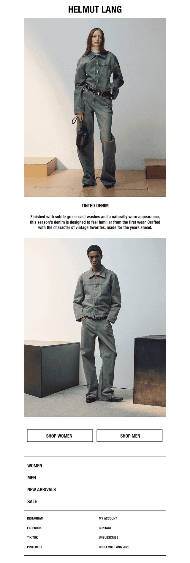 HELMUT LANG email from Mon, Aug 10, 2026