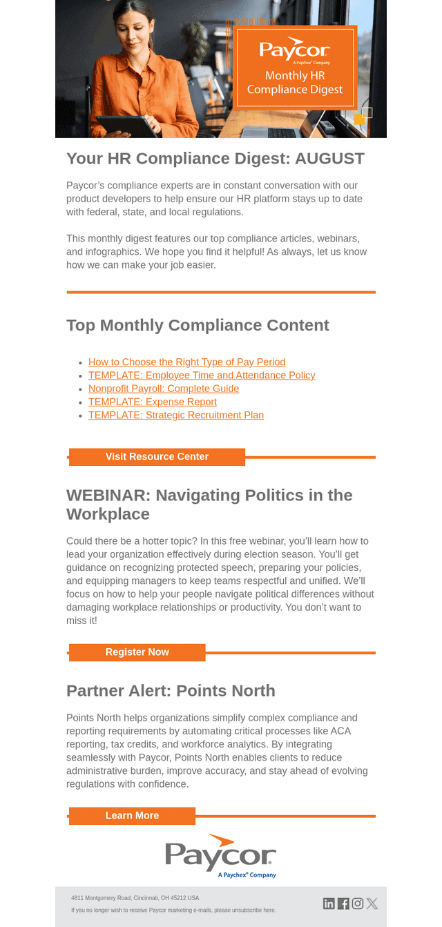 [NEWSLETTER] AUGUST HR Compliance Updates