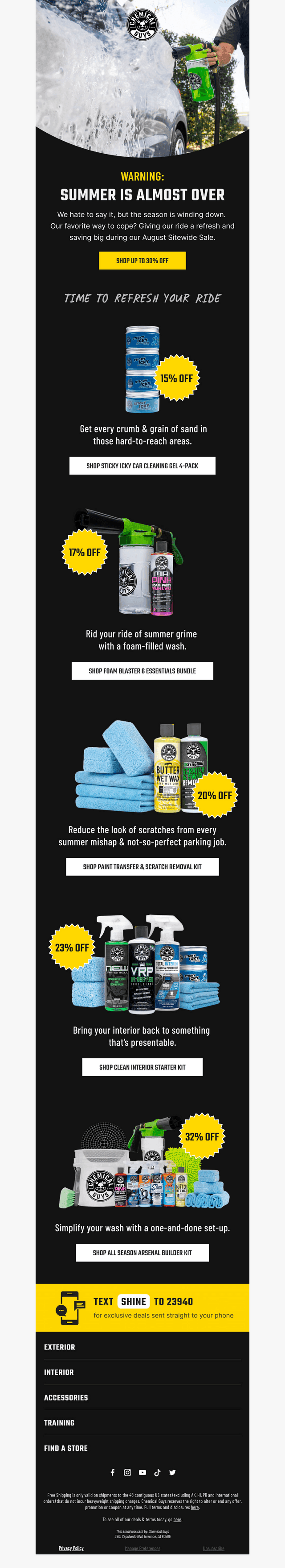 End Summer on a Clean Note
