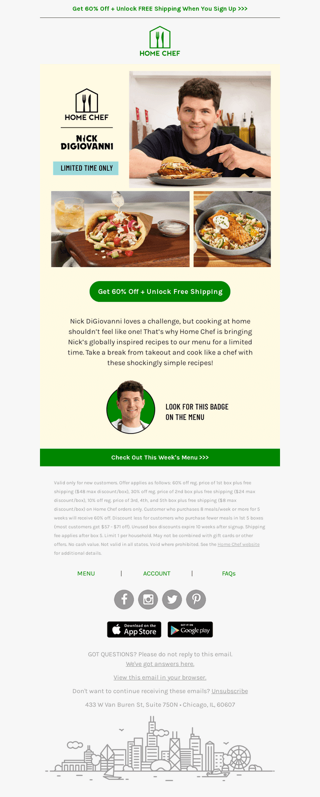 Home Chef email from Mon, Aug 10, 2026