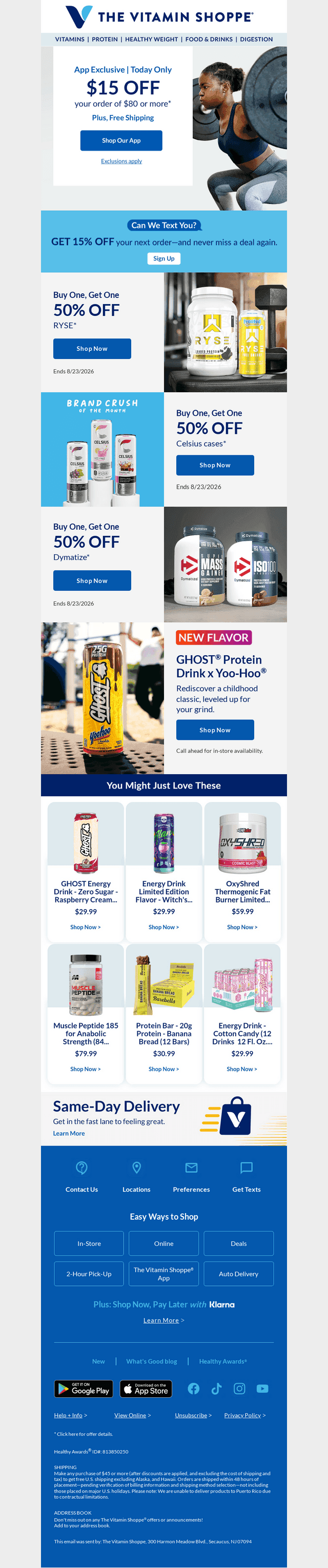Hit it harder with $15 off