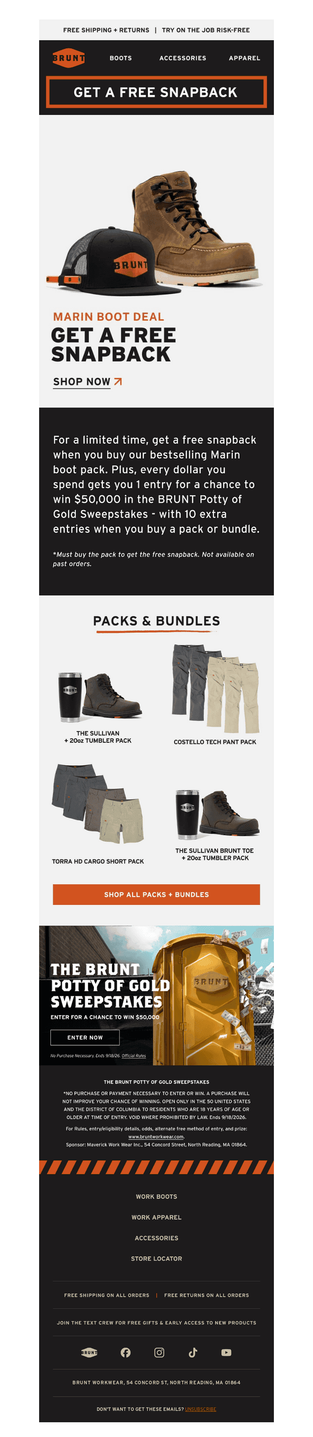 MARIN BOOT DEAL