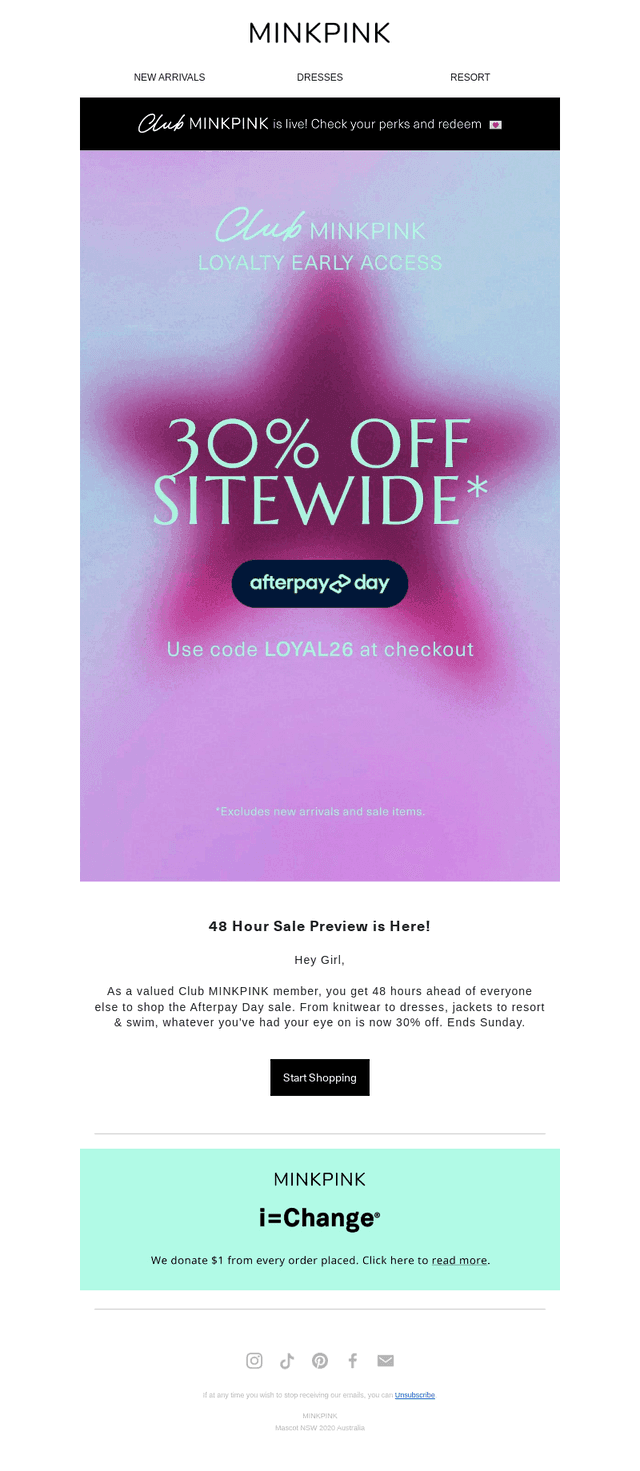 Shop 30% Early Access
