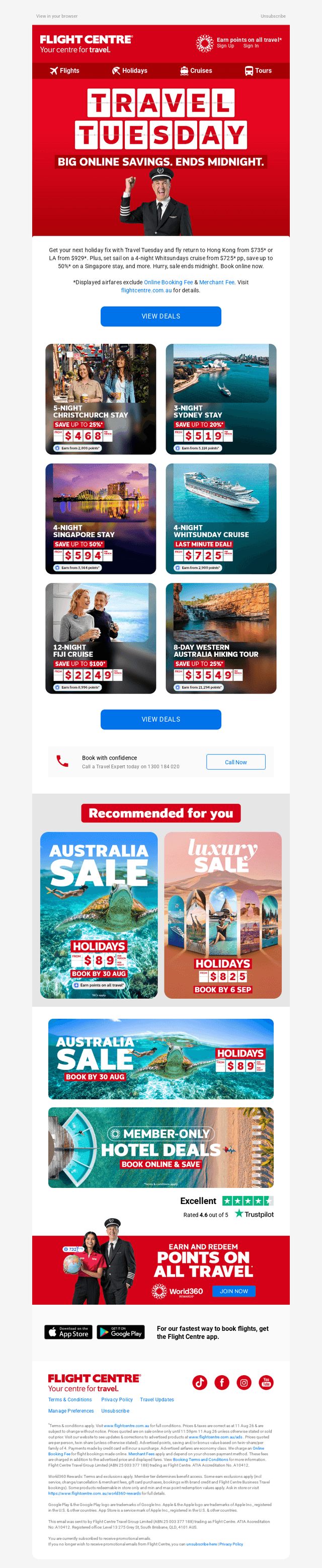 Re-LAX & fly return from $929*